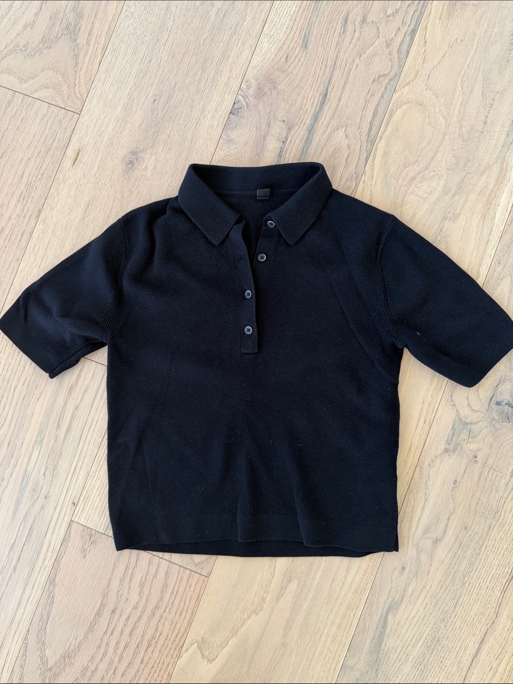 Uniqlo Woman’s XS - Black Short-Sleeve Polo Top